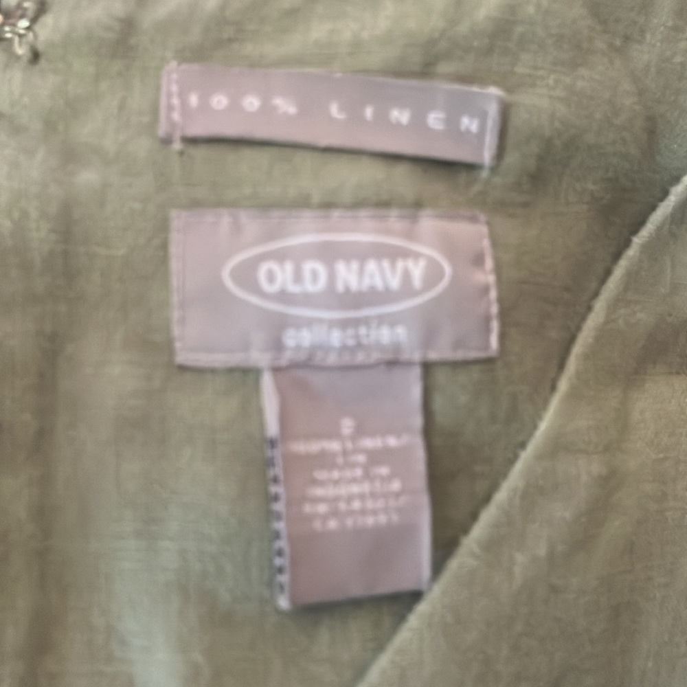 Old Navy Collection 100% linen cross front Maxi Dress sleeveless Size S - Picture 7 of 7
